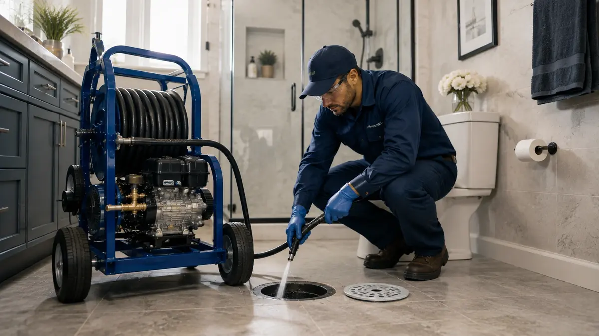 Bathroom Drain Hydro Jetting in Cathedral City
