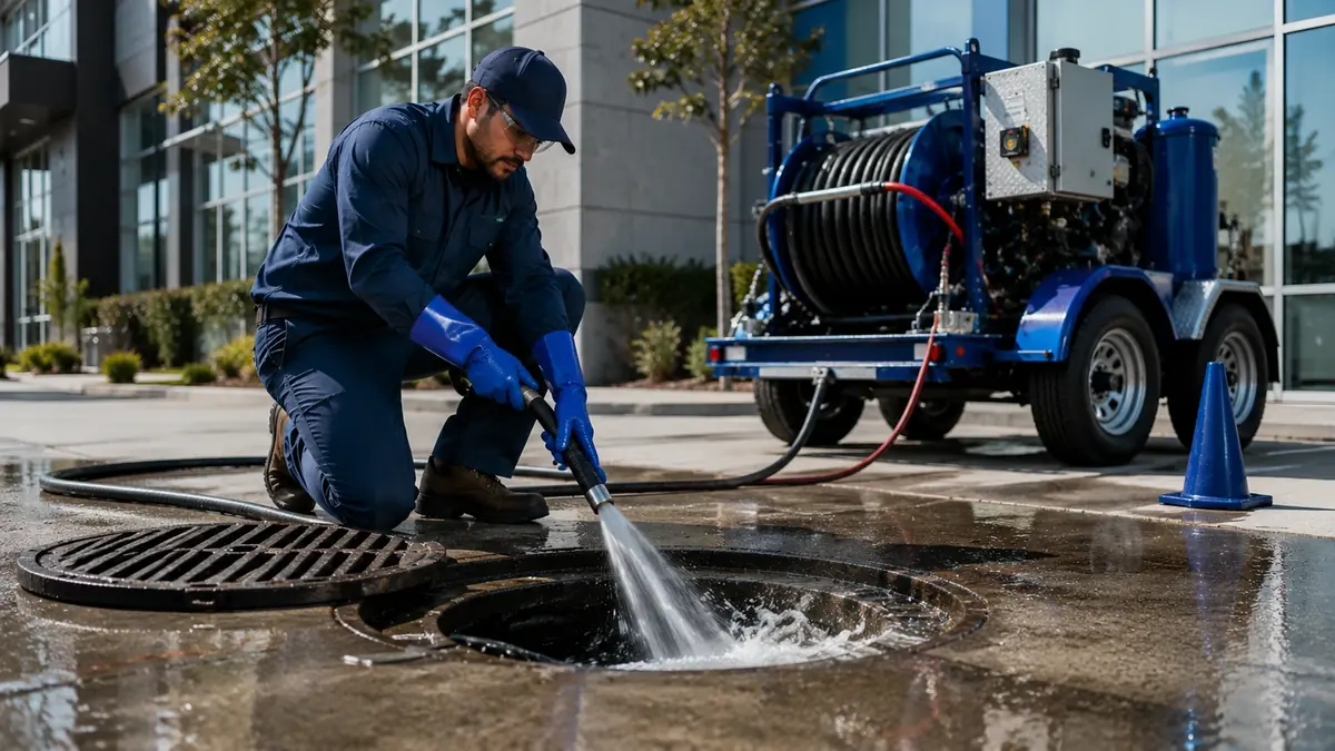 Commercial Hydro Jet Drain Cleaning in Cathedral City