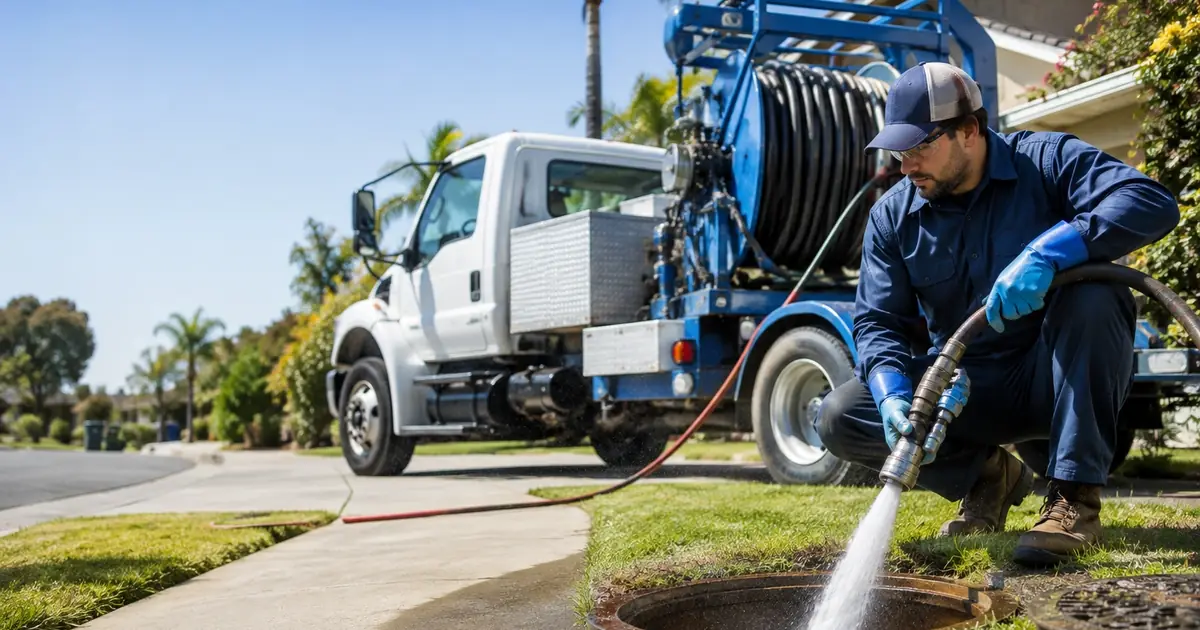 Hydro jet sewer cleaning Cathedral City