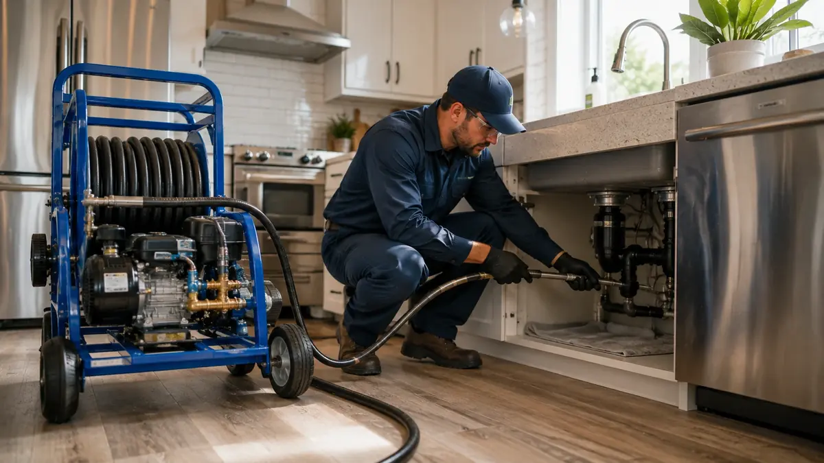 Kitchen Drain Hydro Jetting in Cathedral City