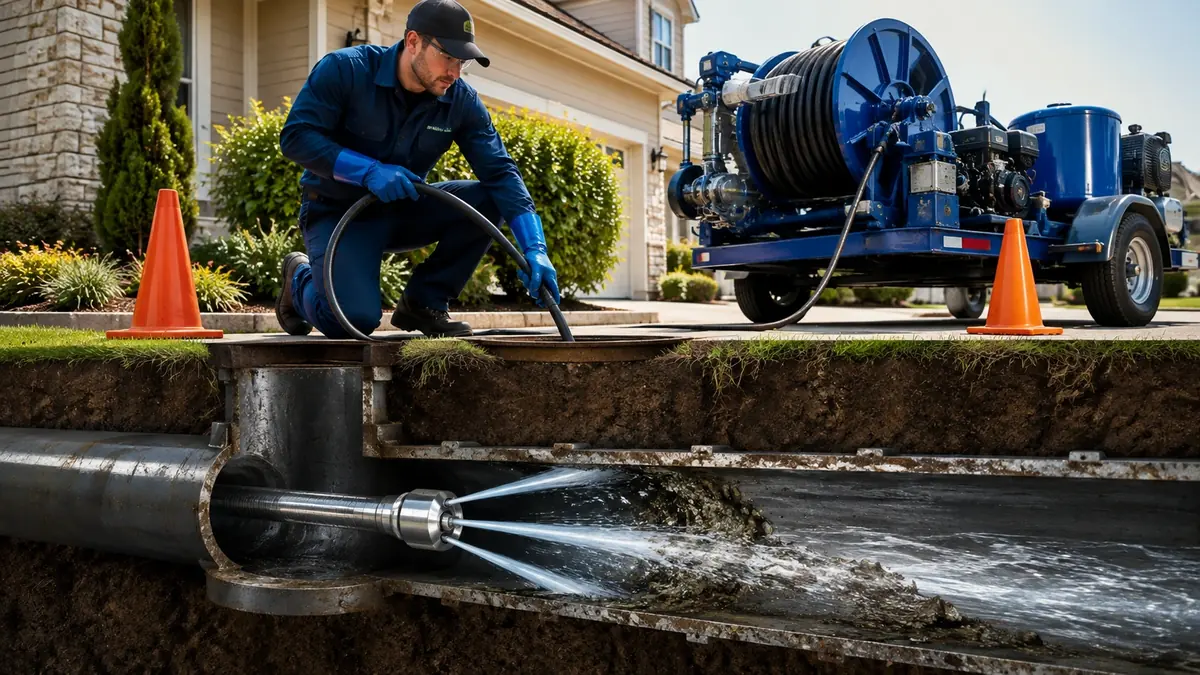 Main Sewer Line Hydro Jet Cleaning in Cathedral City